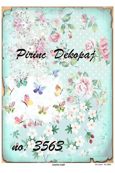LİNEART Rice Decopage No:3563