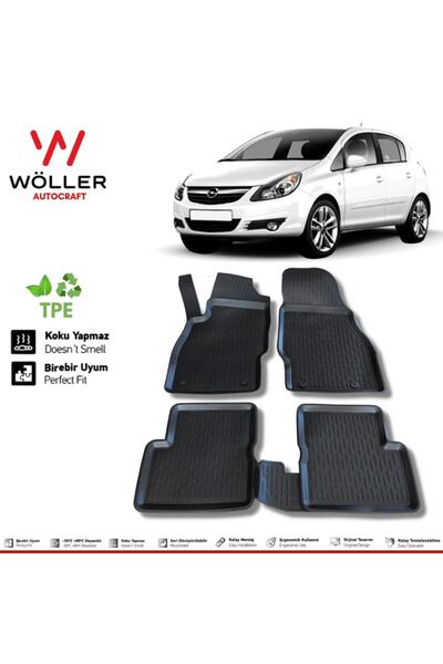 wöller Opel Corsa D Paspas 2007 2014 Arası 3d Havuzlu Paspas