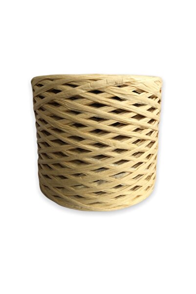 alfa tasarım atölyesi Ață de Rafia (200 grame) / Rafia bej - Culoare nr:4