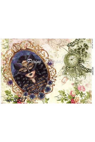LİNEART Brass Decopage No:3327