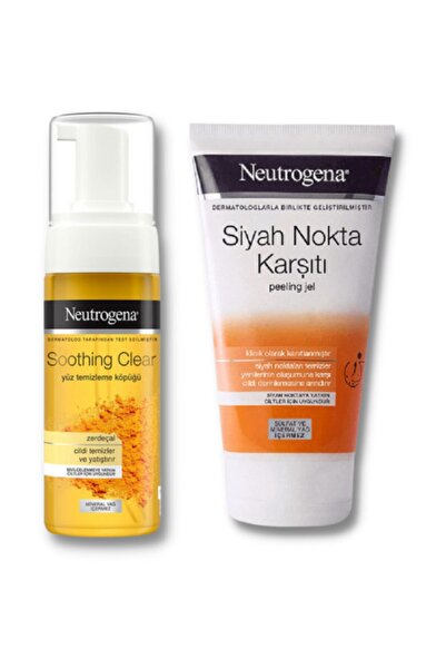Neutrogena Soothing Clear Yüz Temizleme Köpüğü 150 ml Siyah Nokta Karşıtı Gün...