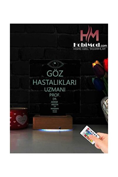 Hediyeiste Doktora-tıp Bayramına Özel 3d Göz Doktoru Led Aydınlatma 6