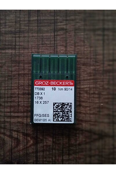 Groz Beckert Dikiş Makinesi Iğnesi Düz Makine Ince Dip No:14