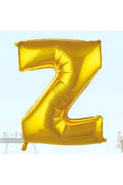 ikm balon 16'inch 36 cm Foil Balloon Gold Color Z Letter