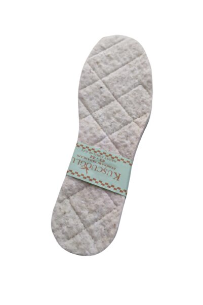 KUŞÇUOĞLU Saf Yün Keçe Ayakkabı Tabanı Krem -40,41 41-42 , 42,43 ,44,45 1 Çift