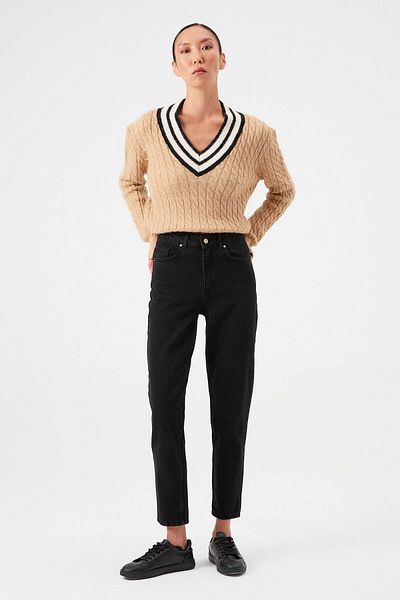 Açelya Okcu Gabardine Mom Jean