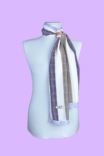 Sarar Women's Pearl Silk Patterned Scarf-Shawl 45x180 Cm