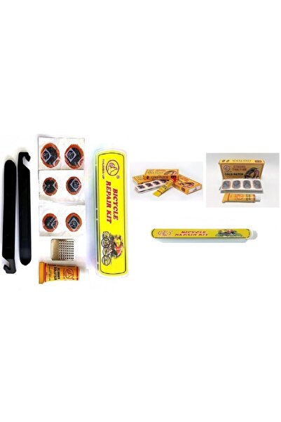 KNT Levyeli Mini Yama Seti + 48 Li Yama Seti Bisiklet Lastik Yaması