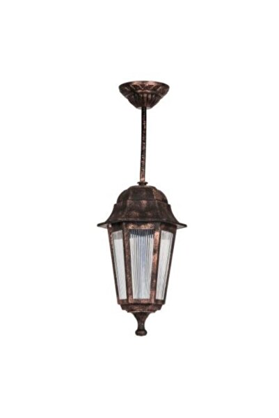 ZERPA Dekoratif Optik Altıgen Bakır Sarkıt Armatür Aplik 20cm X 46cm