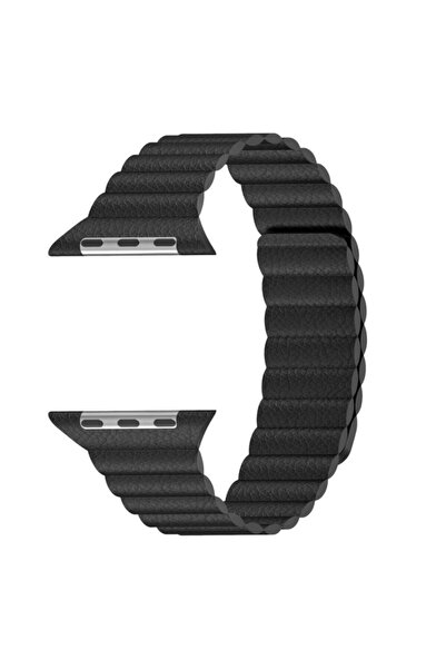 ARABULALACA Apple Watch 45 mm Uyumlu Deri Loop Kordon 45 mm Kayış Seri 7
