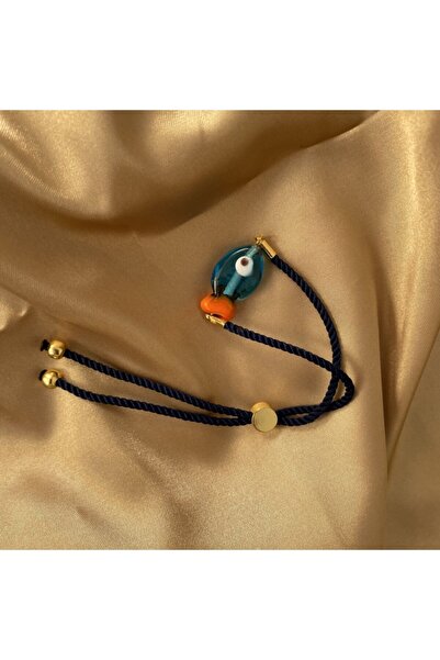 Murano Concept Murano Cam Tasarım El Yapımı Mavi Turuncu Balık Asansör Ipli B...