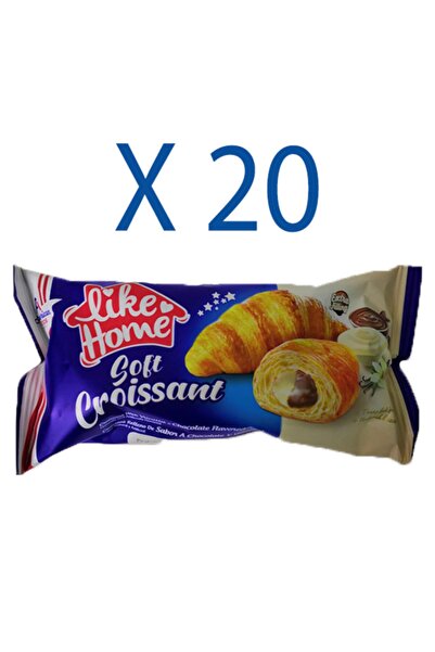 AMERICAN FOOD Like Home Croissant Çikolata Ve Vanilya 20x50 Gr Kruvasan
