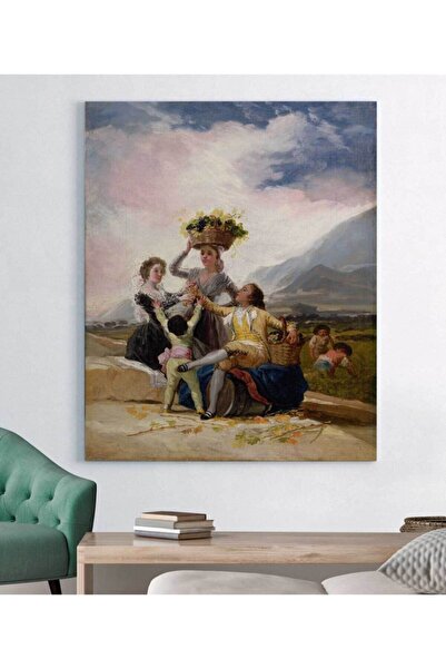 StellaStore Francisco De Goya Sonbaharda Üzüm Hasadı Kanvas Tablo