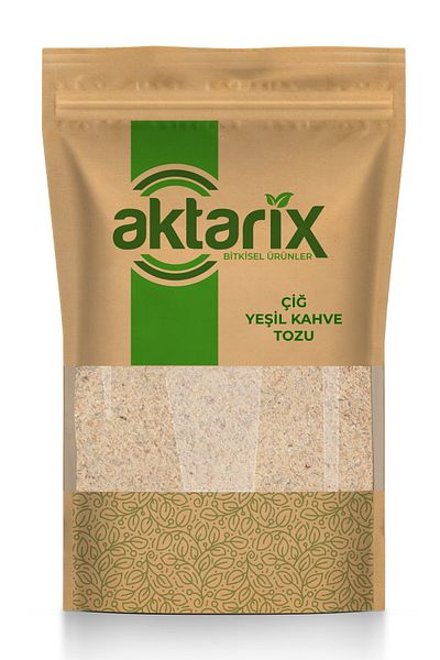 aktarix 100 Gr Raw Green Coffee Bean Powder / New Ground
