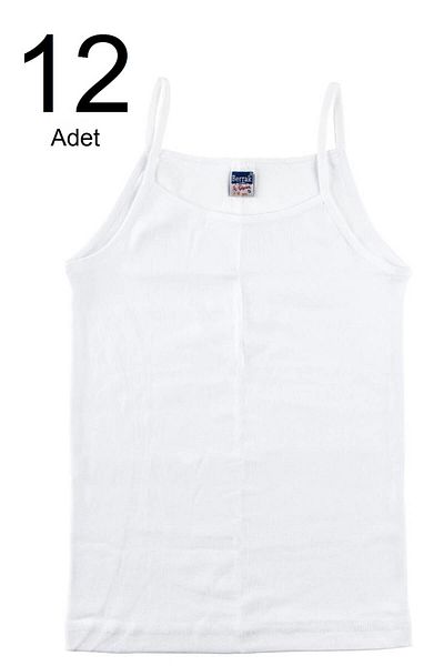 Muraty Tricou pentru fetiță, alb, Berrak, pachet de 12 curea de frânghie