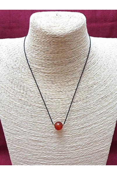 GÜMÜŞTEL EL SANATLARI Certified Agate Stone Necklace Adjustable Original Natu...