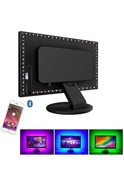 exeo Tv Arkası Bluetooth Rgb Usb Şerit Led Slikonlu 3 Mt
