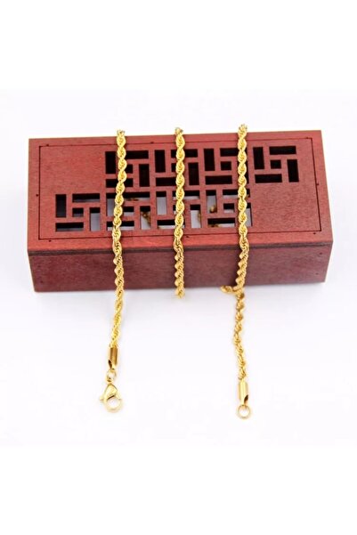 AKSESUARIM Women's Stainless Steel Rope Chain