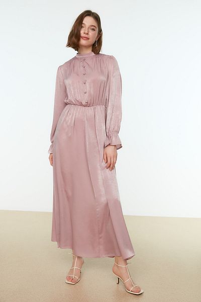 Trendyol Modest Evening Dress - Pink - Skater