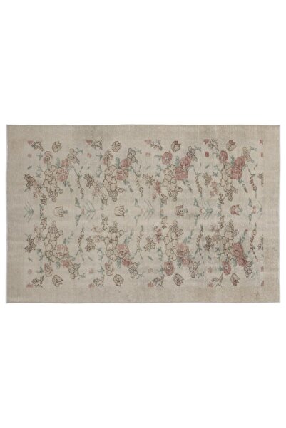 Apex El Dokuması Vintage Yün-pamuk Bej Halı 9108 171 X 260 Cm