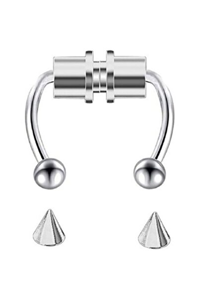 RYSO 316 Cerrahi Çelik Mıknatıslı Fake Sahte Septum Piercing