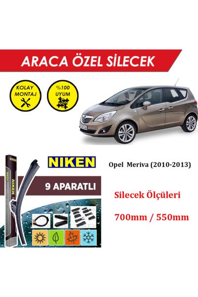 MeyZone Opel Meriva Ön Cam Silecek Takımı (2010-2013)