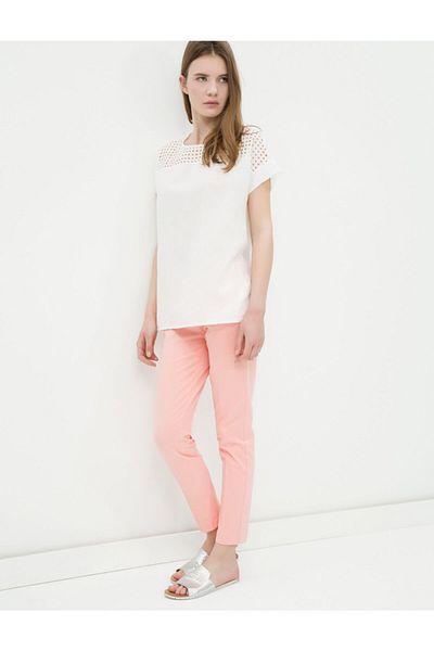 Koton Rosa Damenhose 6YAK42193YW