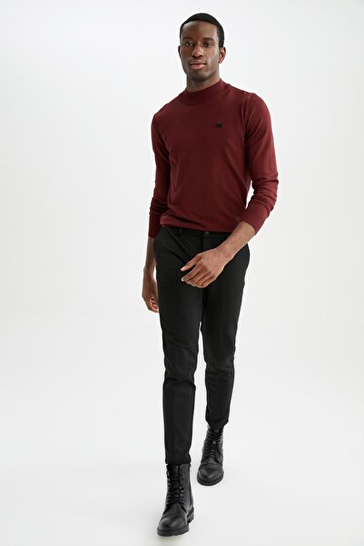 DeFacto Slim Fit Yarım Balıkçı Yaka Triko Kazak