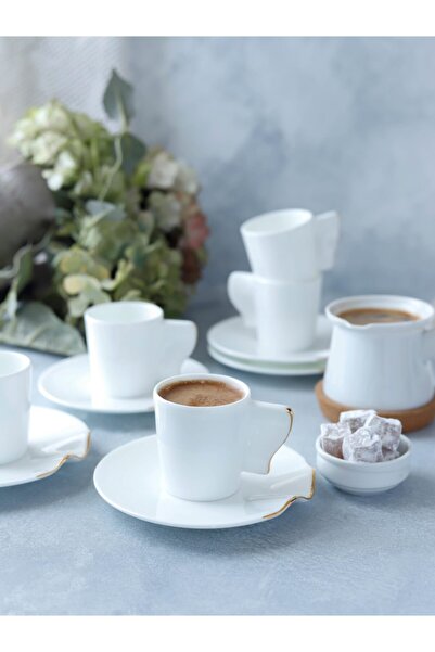 Koleksiyon Kaffa Türk Kahve Seti 6 Lı Altın P