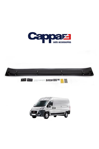 Cappafe Fiat Ducato Windshield Sunshade Visor Visor Hat Terek Acrylic (ABS) Piano Black 2006-2014