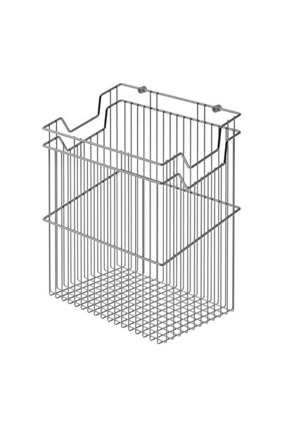 STARAX Krom 53x29x50x60 Cm Askılı Çamaşır Sepeti (s-8117-c)
