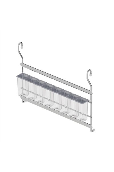 STARAX Spice Bowl Set 8 Pieces Chrome