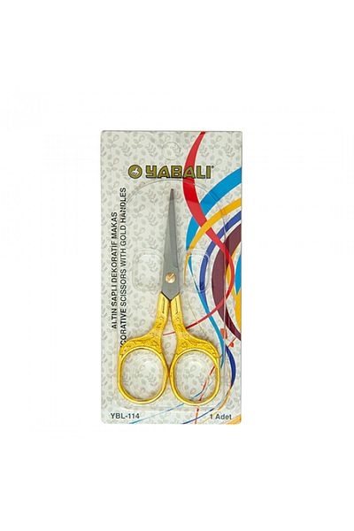 Yabalı Gold Handle Decorative Scissors Ybl-114