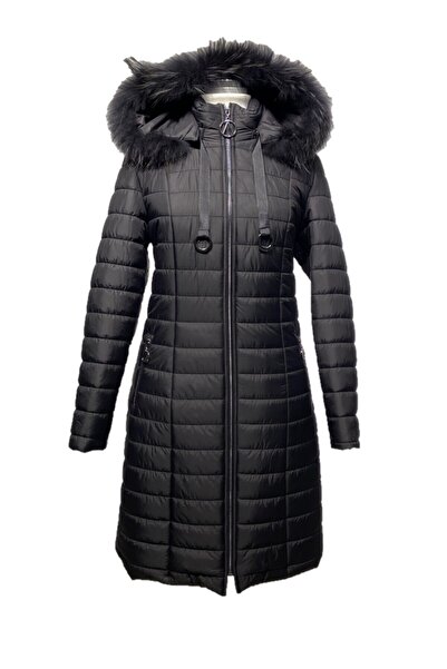 Trenç Kapuşonlu Uzun Kaban 5630