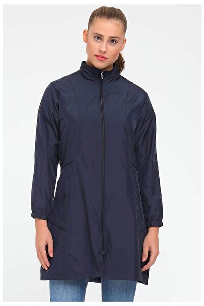Haşema Lacivert Rüzgarlık Modeli, Kadın Yağmurluk 3009