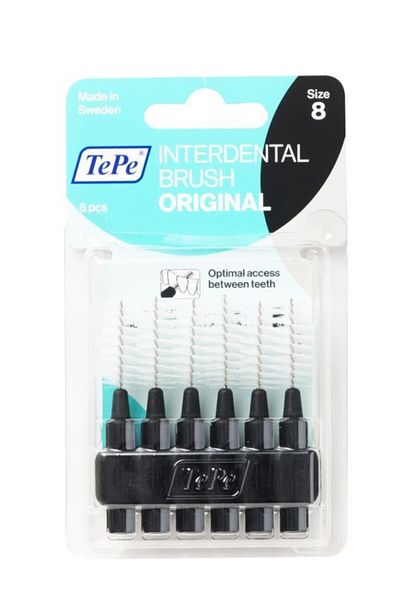 TePe Interface Brush Blister 6 Pieces Black 1.5 Mm