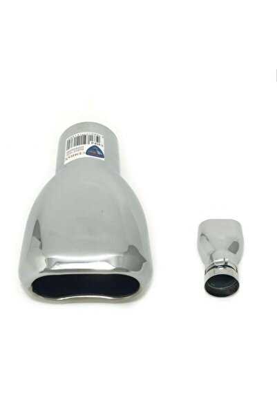 Carmind Oval Yan Kesik Kromajlı Egzoz Ucu C-419d