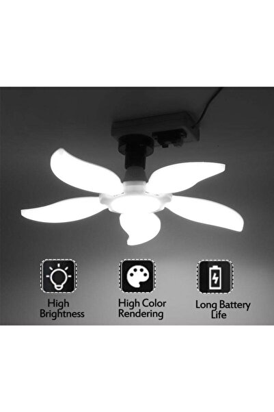 WINLIGHT 60 Watt Beyaz Işık Mango Led Ampul 5 Kollu E-27 Duy 4100 Lumen