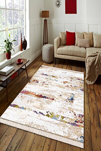 Modern home Renkli Dijital Baskı Salon Halısı Yıkanabilir Kaymaz Taban Halı Y...