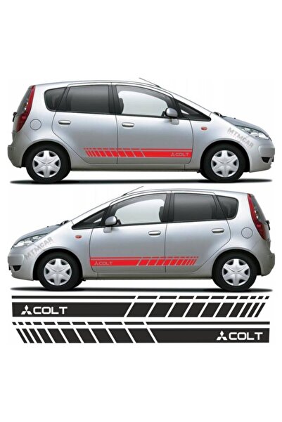 Carmind ملصق سيارة بشريط جانبي متوافق مع ميتسوبيشي