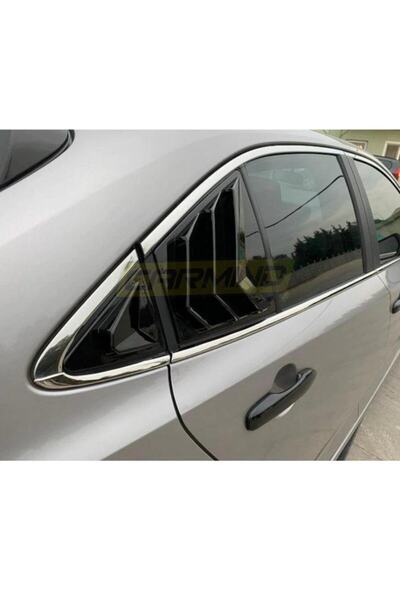 Carmind Toyota Corolla Kelebek Cam Vizörü Piano Black 2019-2021