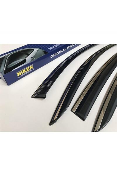 Carmind Fiat Doblo Krom Çıtalı Cam Rüzgarlığı 2010-2019 (4 Lü)