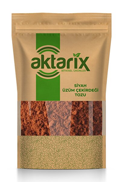 aktarix 500 Gr Siyah Üzüm Çekirdeği Tozu / Yeni Öğütülmüş