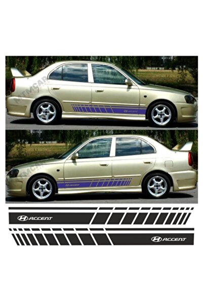 Carmind ملصق سيارة بشريط جانبي من Hyundai Accent