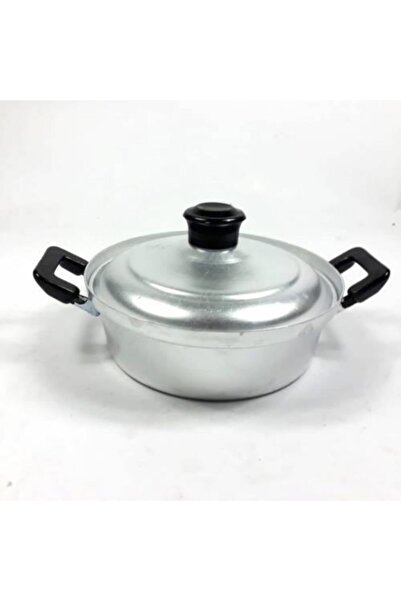abnturk Alüminyum Natural Tencere Yerli Üretim Basık Karnıyarık 24 Cm Kapaklı...