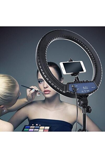 ELROND A+ Kalite Megalux Ring Light Led Işık Halkası 14 Inç Profesyonel Influencer Işığı Ve 210 Cm Monopod