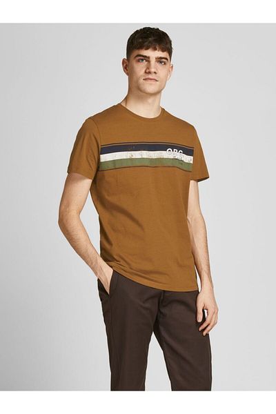 Jack & Jones Jorbrady Тениска с обло деколте и къс ръкав