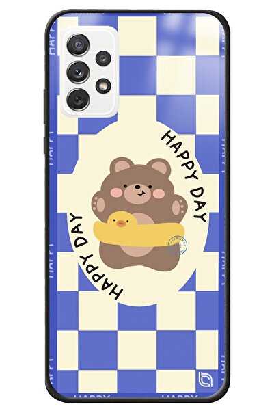 WANNA PROTECT Samsung A72 Happy Day Premium Desenli Glossy Kılıfı