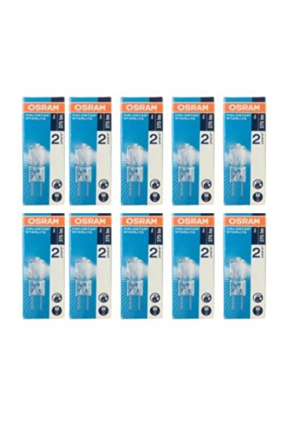 Osram Iğne Ayaklı Kapsül Halojen Sarı G4 Duy Tasarruflu Ampul 12v 20w 10'lu Paket