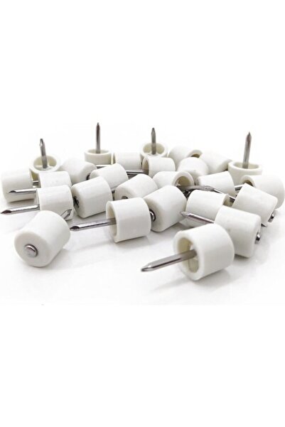 ARON Çivili Raf Pimi Mobilya Raf Pimi Beyaz 100 Adet